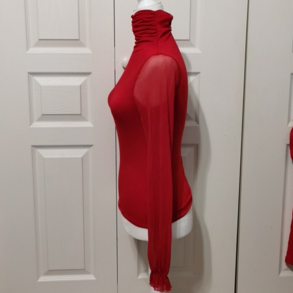 NWOT La Petite Francaise Turtleneck Top XS/S - Picture 2 of 7